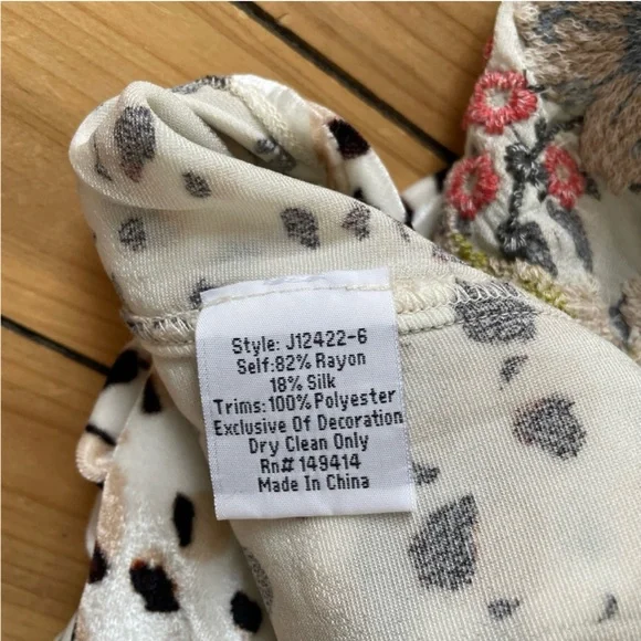 Johnny Was JWLA Josephine Velvet Swing Tank Top Boho Chic size M - Picture 10 of 10